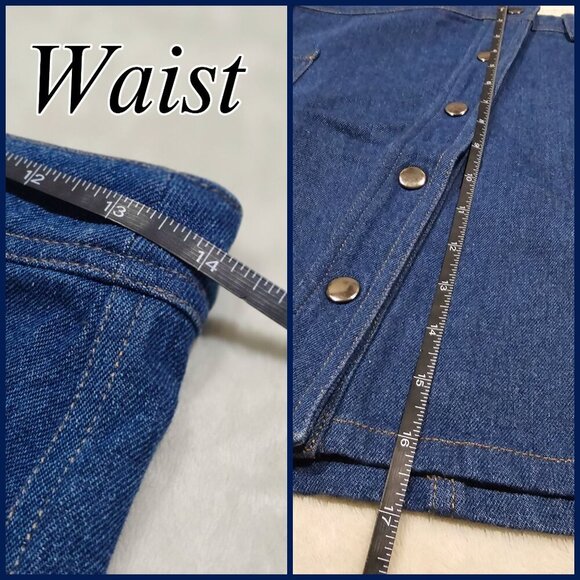 JOA Denim Mini Skirt – Button Front, Dual Pockets, Y2K Utility – Sz S EUC - Picture 9 of 9